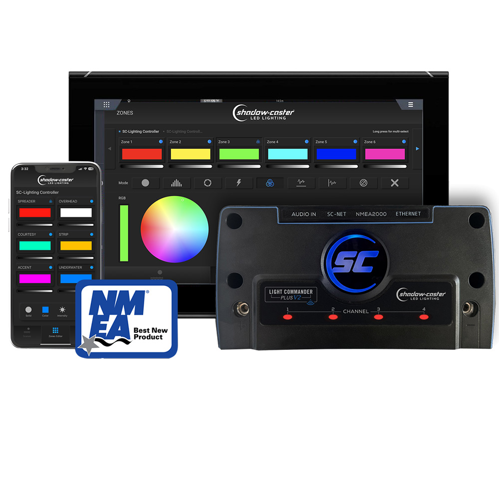 Shadow-Caster Light Commander Version 2 - 6-Zone Lighting Controller w/Bluetooth/Wi-Fi, NMEA 2000 & HTML Ethernet Connectivity Shadow-Caster Light Commander Version 2 - 6-Zone Lighting Controller w/Bluetooth/Wi-Fi, NMEA 2000 & HTML Ethernet Connectivity - Image 1