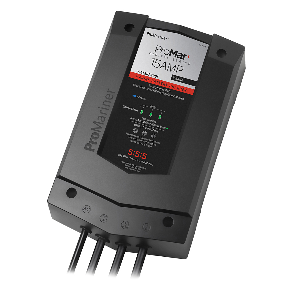 ProMariner ProMar1 DS Digital - 15 Amp - 3 Bank Charger ProMariner ProMar1 DS Digital - 15 Amp - 3 Bank Charger - Image 1