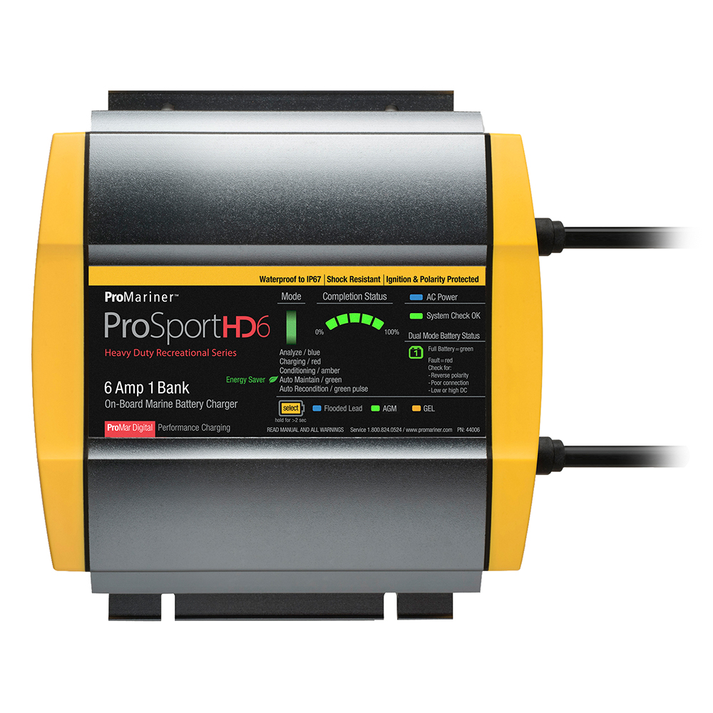 ProMariner ProSportHD 6 Gen 4 - 6 Amp - 1 Bank Battery Charger ProMariner ProSportHD 6 Gen 4 - 6 Amp - 1 Bank Battery Charger - Image 1