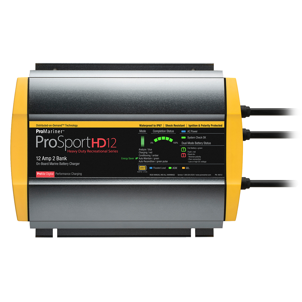 ProMariner ProSportHD 12 Gen 4 - 12 Amp - 2 Bank Battery Charger ProMariner ProSportHD 12 Gen 4 - 12 Amp - 2 Bank Battery Charger - Image 1