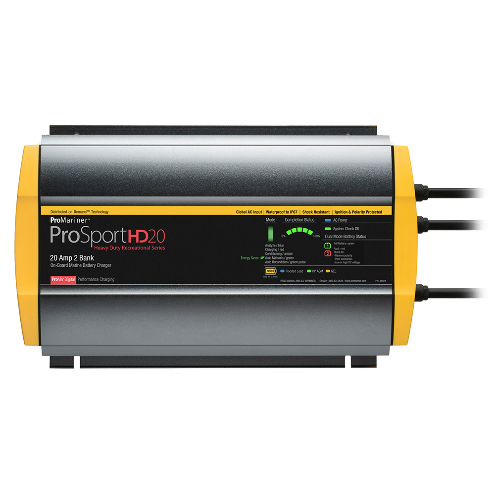 ProMariner ProSportHD 20 Global Gen 4 - 20 Amp - 2 Bank Battery Charger ProMariner ProSportHD 20 Global Gen 4 - 20 Amp - 2 Bank Battery Charger - Image 1