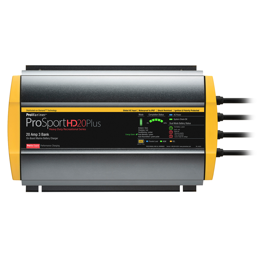 ProMariner ProSportHD 20 Plus Global Gen 4 - 20 Amp - 3-Bank Battery Charger ProMariner ProSportHD 20 Plus Global Gen 4 - 20 Amp - 3-Bank Battery Charger - Image 1