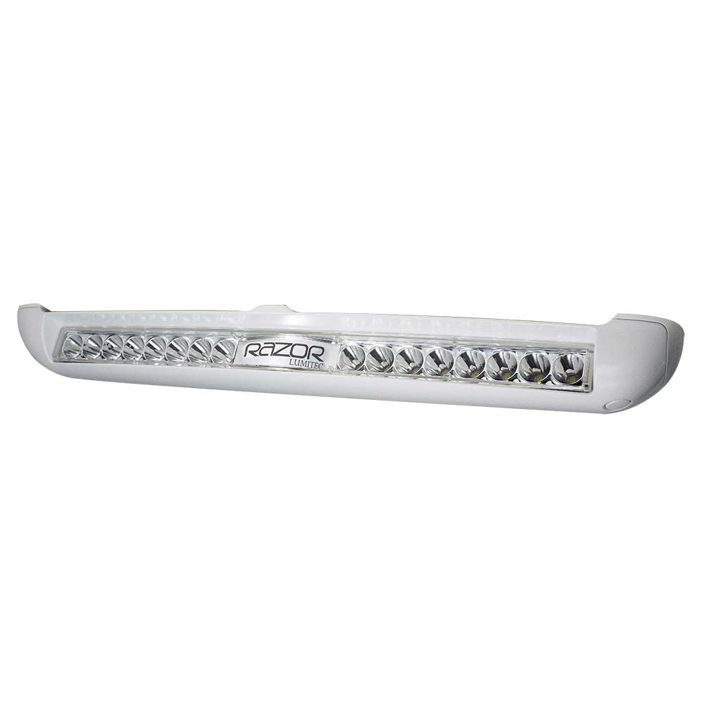 Lumitec Razor Light Bar - Spot - White Housing w/Inverted Logo Flush Mount Lumitec Razor Light Bar - Spot - White Housing w/Inverted Logo Flush Mount - Image 1